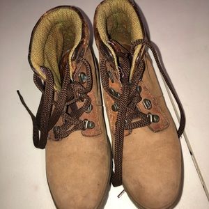 Leather bottom Timberlands